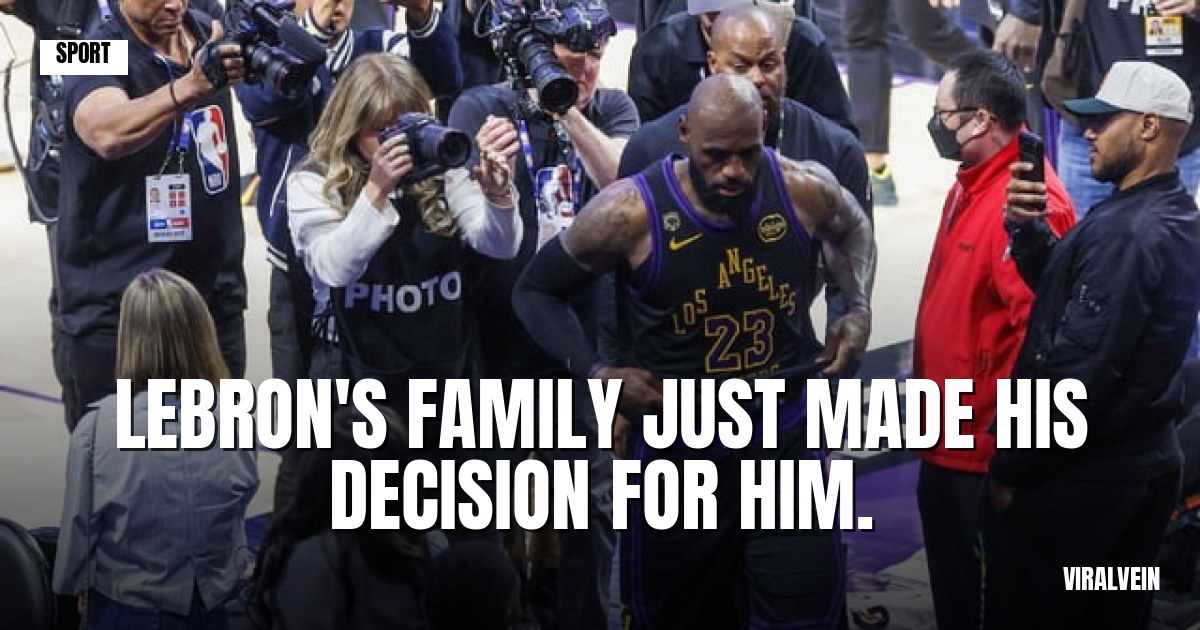 LeBron's at a crossroads and he's bringing the family into it