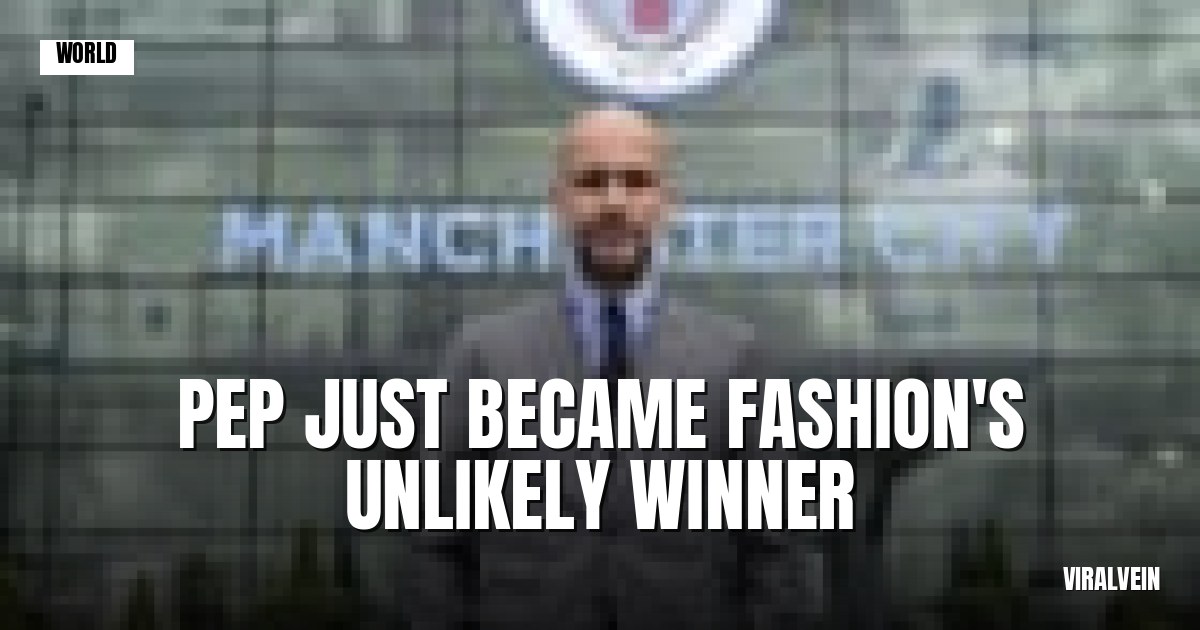 Pep Guardiola just rewrote the rulebook on how football managers dress