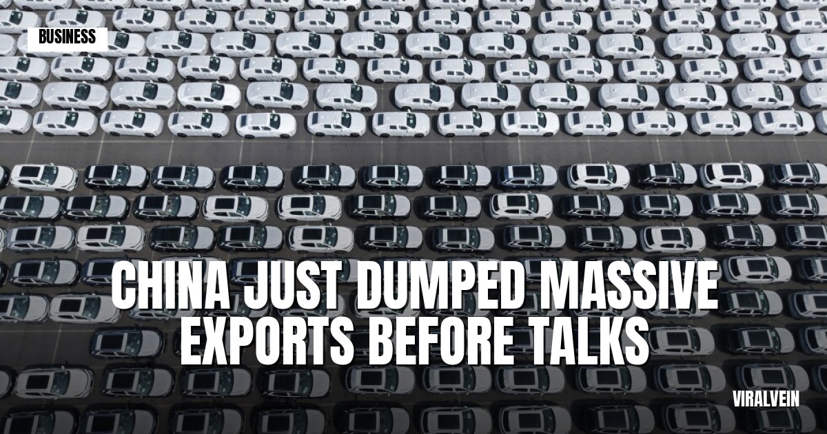 China's April exports jumped 14.1% right before the Trump talks