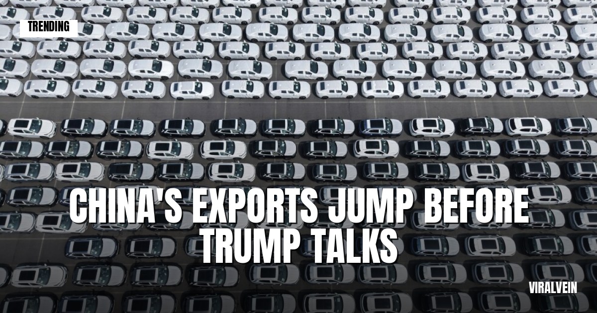 China's exports jump 14.1% right before Trump meets Xi