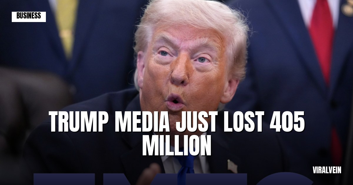 Trump's media company just lost $405 million in a single quarter