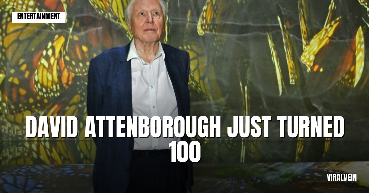David Attenborough hits 100 and King Charles shows up to celebrate