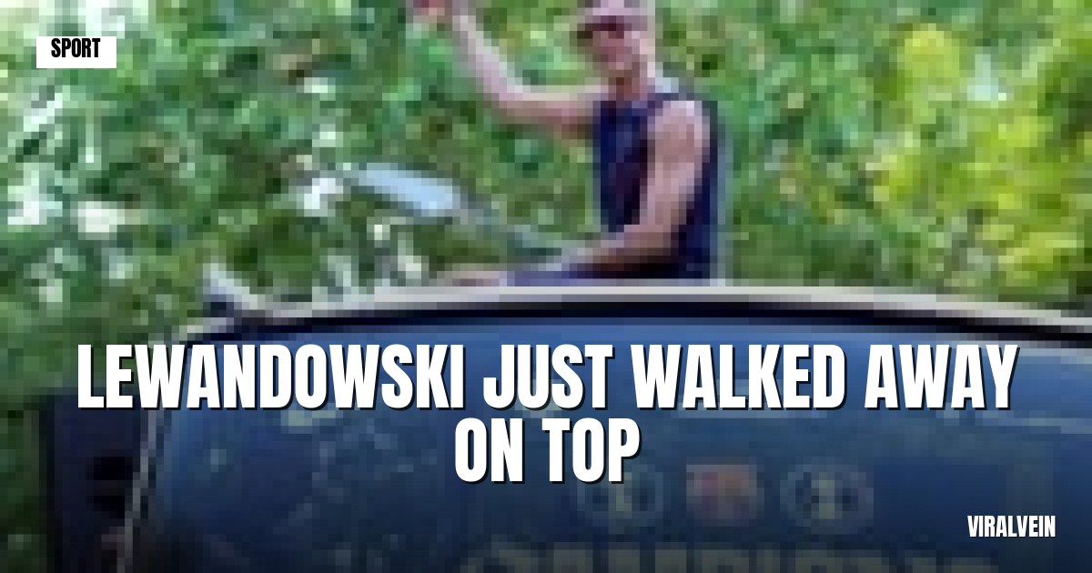 Lewandowski's leaving Barcelona with three titles and no regrets