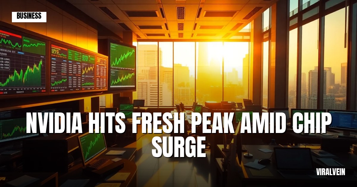 Nasdaq hits a record high as chip stocks surge on easing Iran tensions