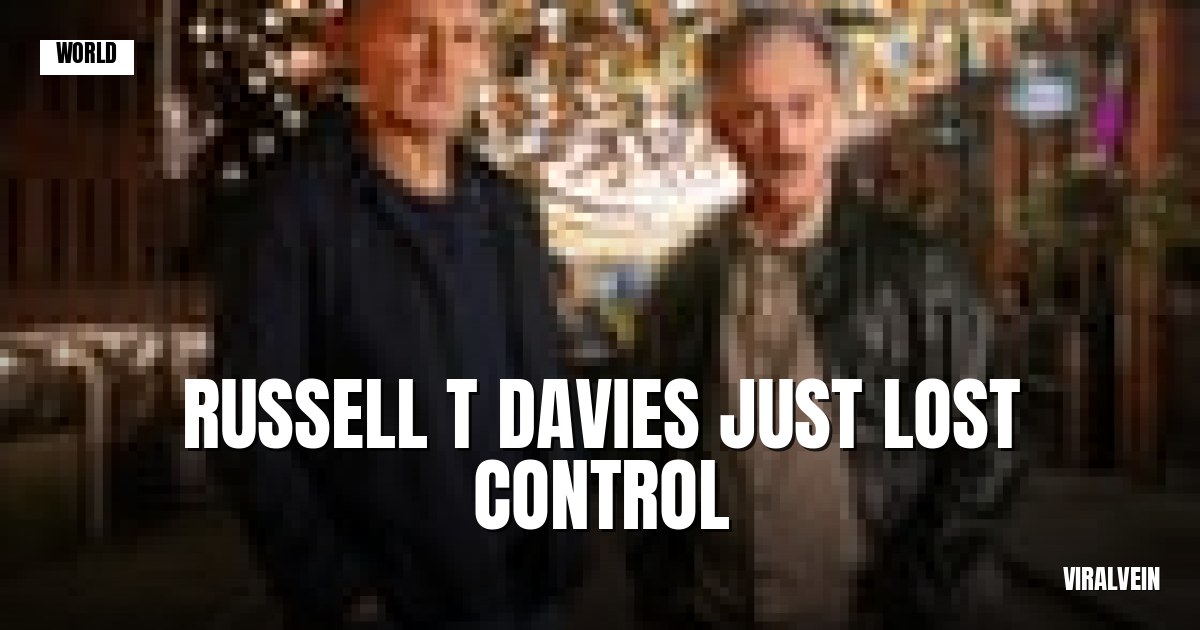 Russell T Davies is furious, and his new drama shows why