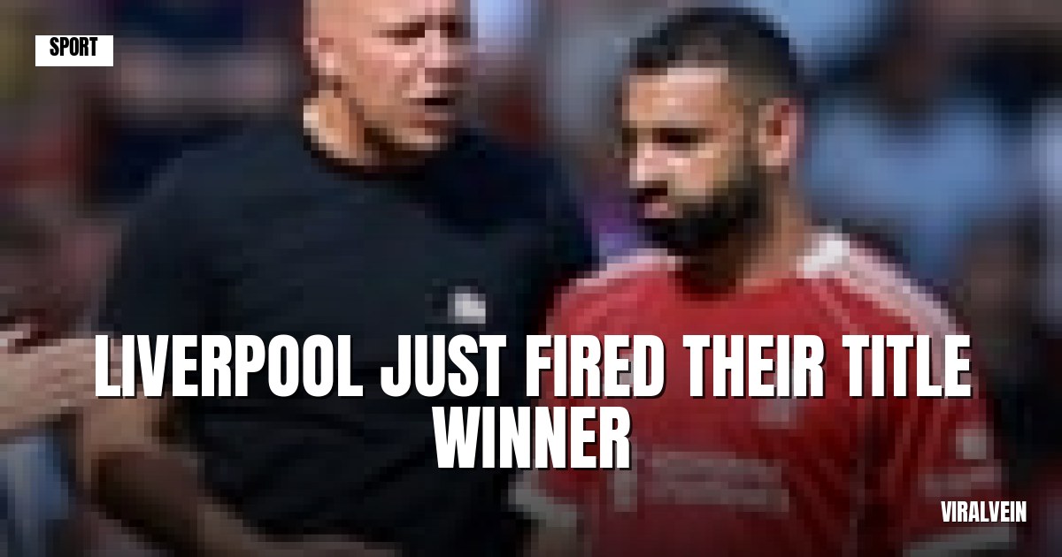 Liverpool sacked Slot to get their swagger back, and Salah knew it