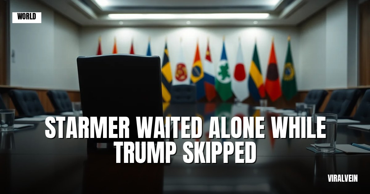 Starmer left out of the room at G7 as Trump and Zelenskyy skip his meeting