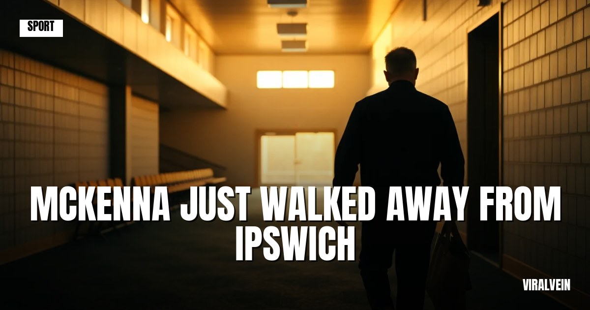 Kieran McKenna walks away from Ipswich after three promotions in four years