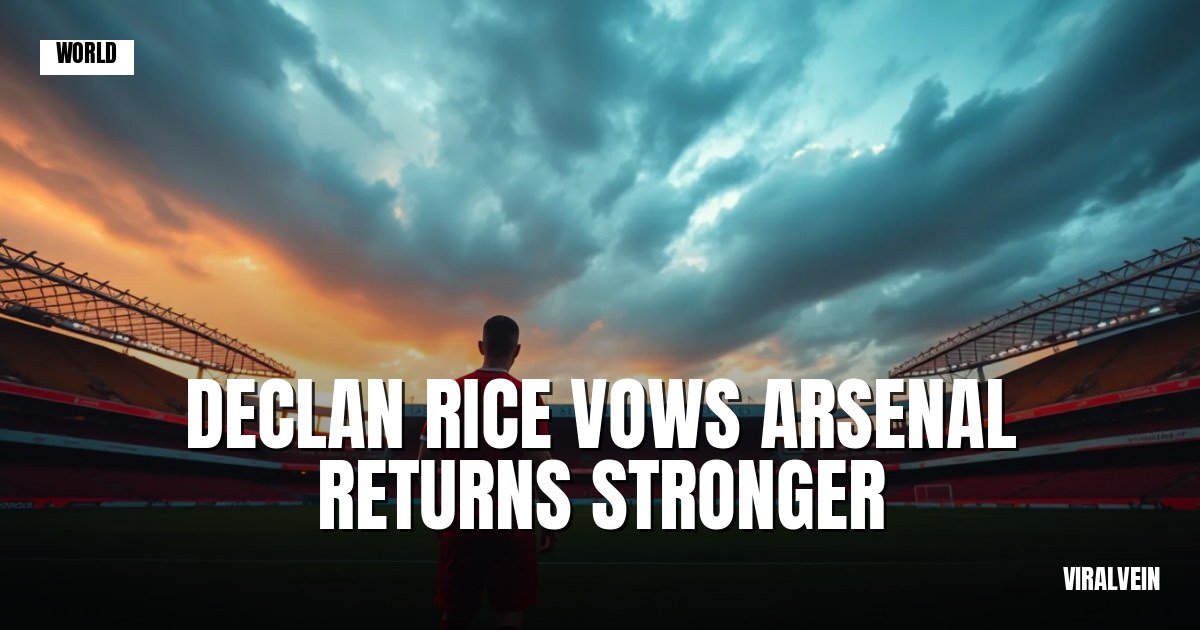 Declan Rice vows Arsenal will return stronger after Champions League heartbreak