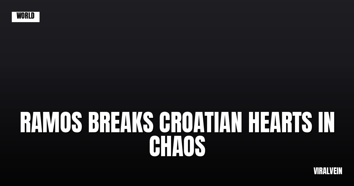 Ramos breaks Croatian hearts as Portugal scrapes through in World Cup chaos
