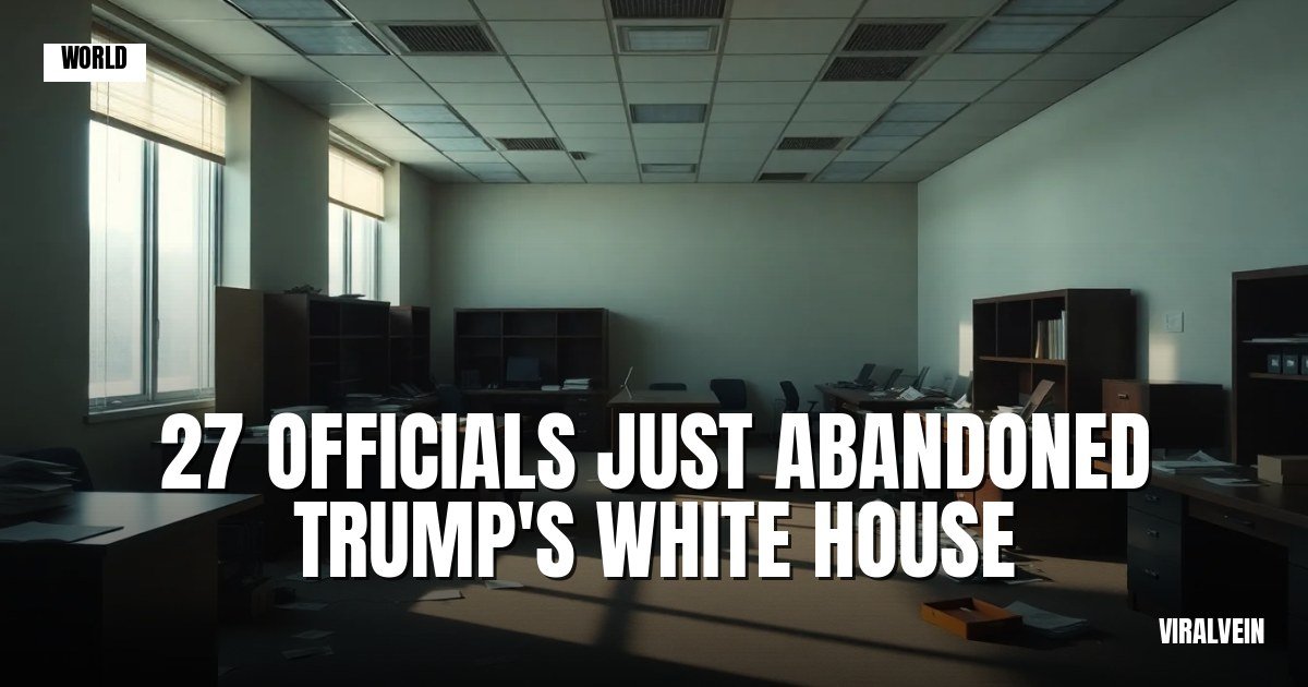 Trump's White House is hemorrhaging staff at a historic pace