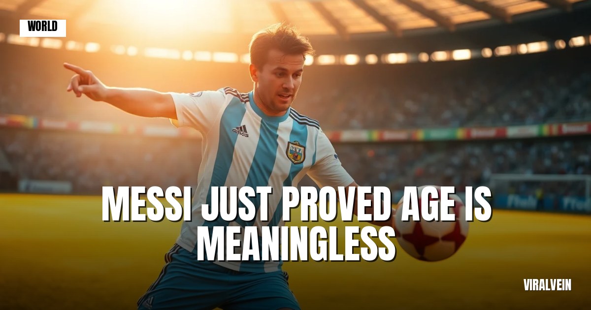 Messi's proving 40 is just a number at the World Cup