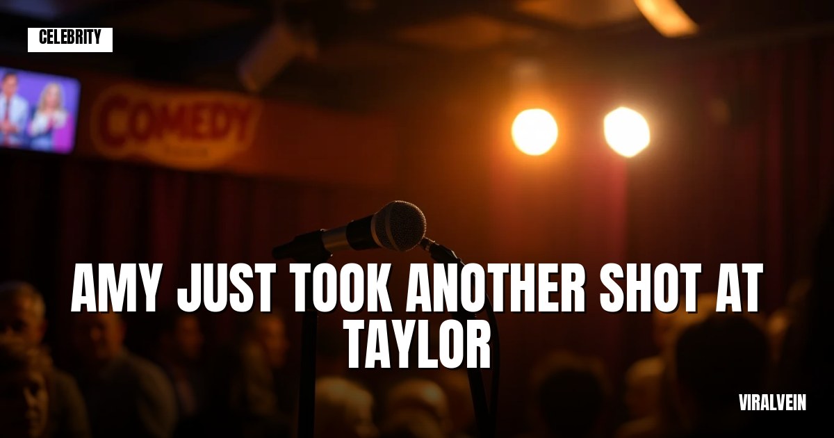 Amy Schumer takes a swipe at Taylor Swift's wedding buzz