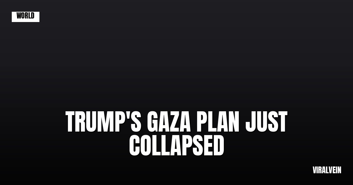 Trump's Gaza plan just got a lot smaller