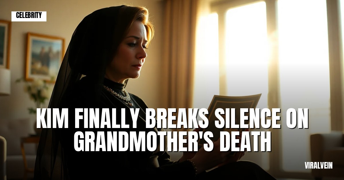 Kim Kardashian finally speaks out after her grandmother Mary Jo Campbell's death at 91