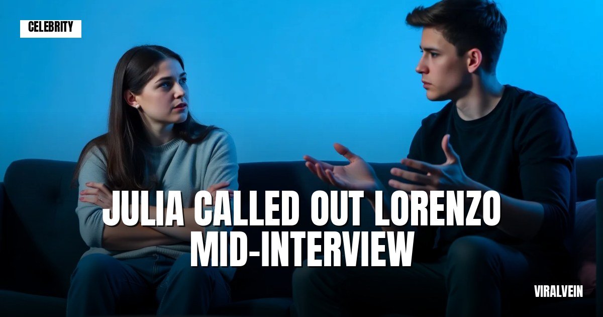 Love Island's Julia and Lorenzo can't get through an interview without fighting about Instagram likes