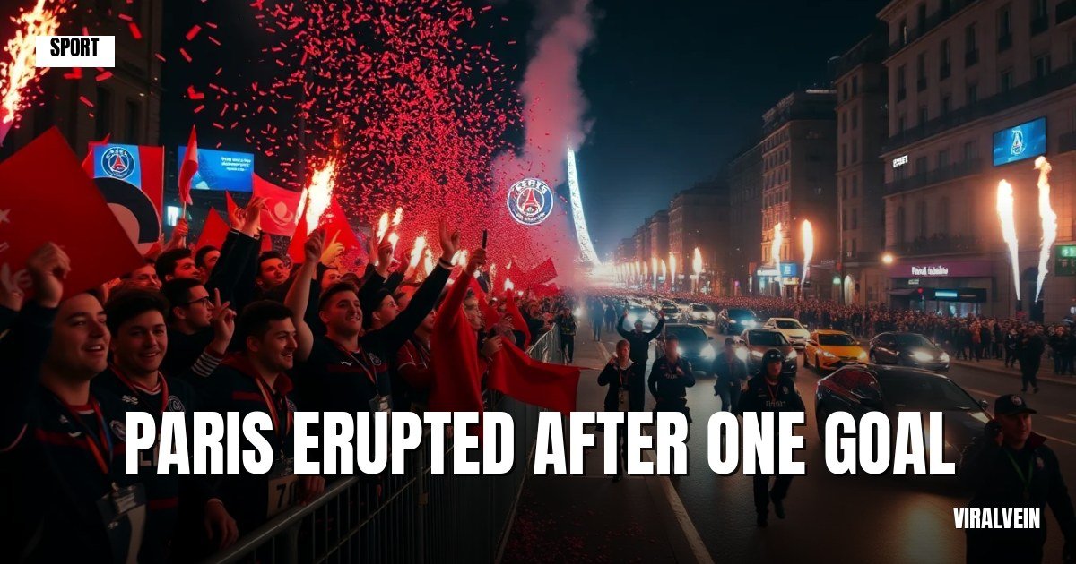 Paris turned into a war zone after PSG beat Arsenal in Champions League