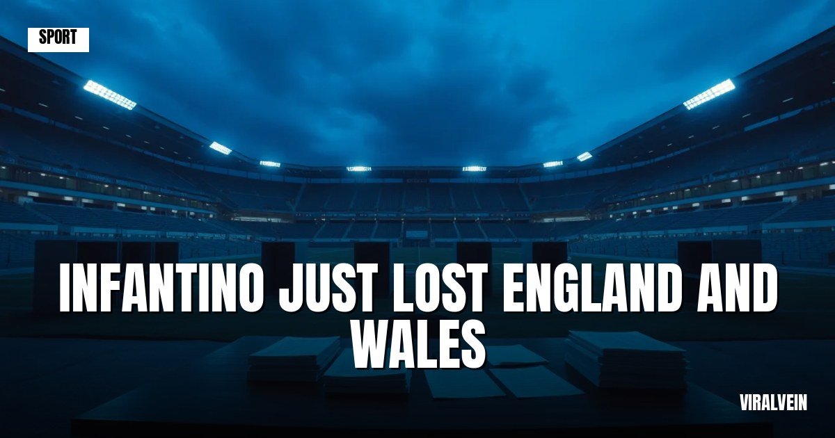 England and Wales just ditched Infantino. Finland's already gone.