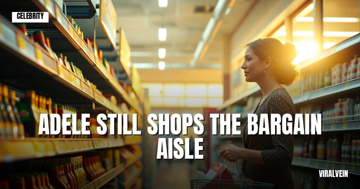 Adele's still hitting the bargain aisle despite £170M in the bank
